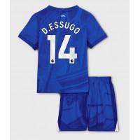 Stroje piłkarskie Chelsea Dario Essugo #14 Koszulka Podstawowej dla dzieci 2025-26 Krótki Rękaw (+ szorty)
